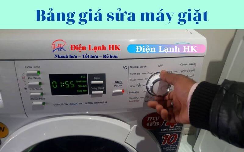 Dịch vụ sửa máy giặt tại nhà giá rẻ tphcm