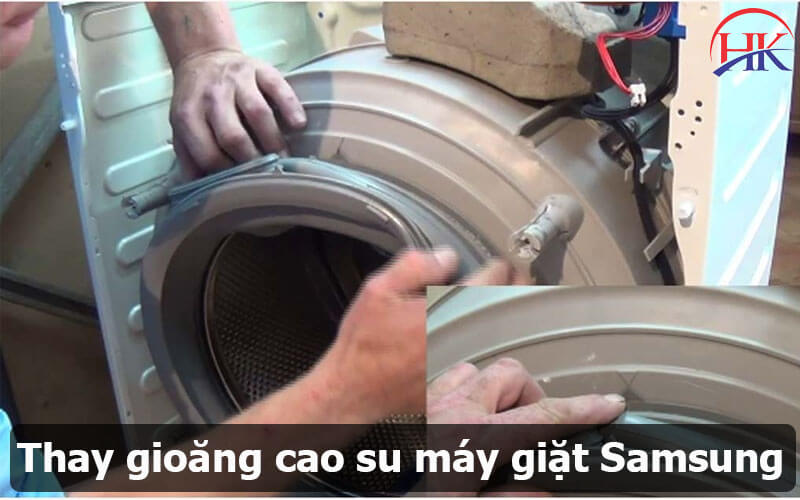 Thay gioăng cao su máy giặt Samsung