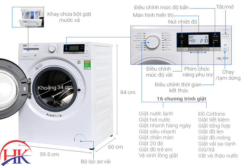 máy giặt beko