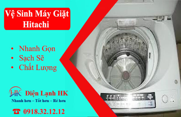 vệ sinh máy giặt hitachi