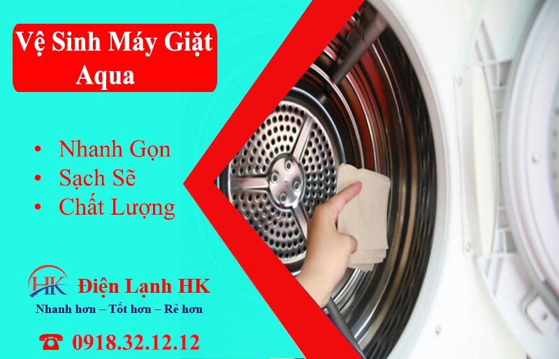 vệ sinh máy giặt aqua