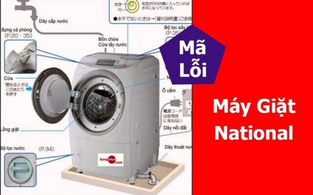 mã lỗi máy giặt national