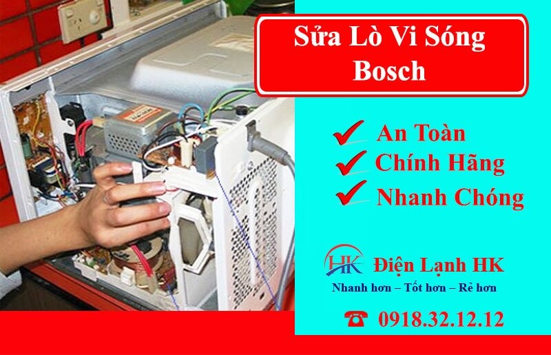 dịch vụ sửa lò vi sóng Bosch tại Điện Lạnh HK