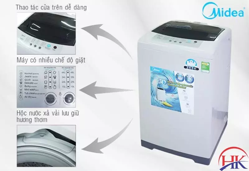 Bảng Mã Lỗi Máy Giặt Midea? Hướng Dẫn Sửa Theo Từng Mã Lỗi! Thương hiệu máy giặt Midea