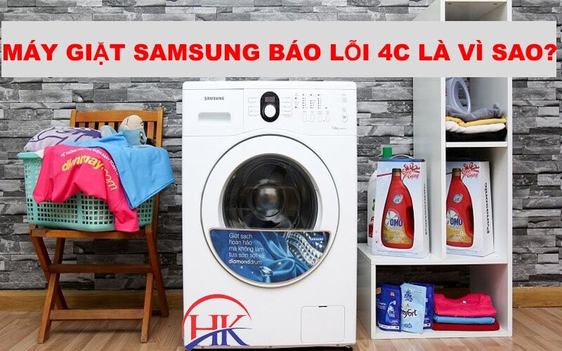máy giặt samsung báo lỗi 4c