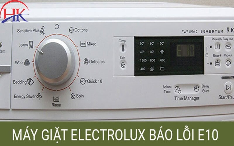 lỗi e10 máy giặt Electrolux