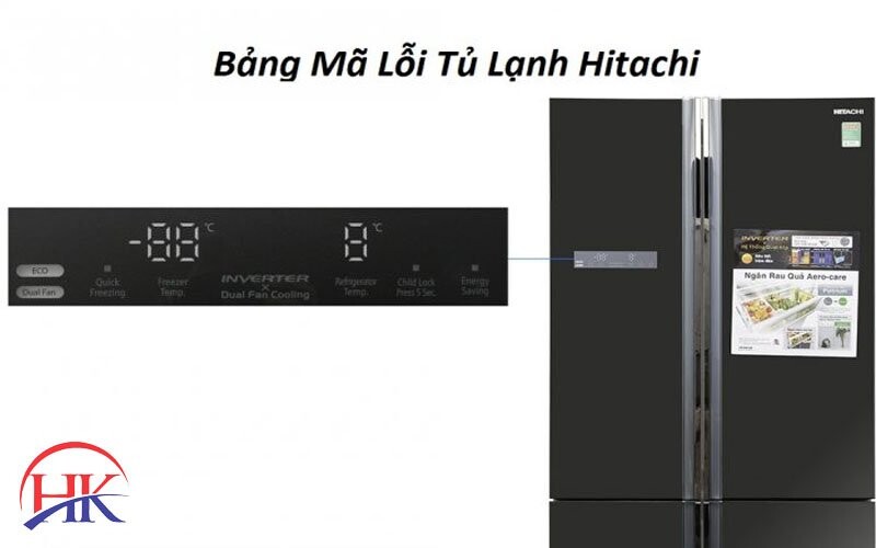 bảng mã lỗi tủ lạnh hitachi