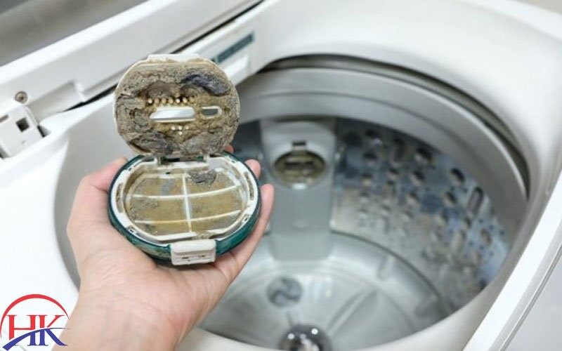 máy giặt bẩn