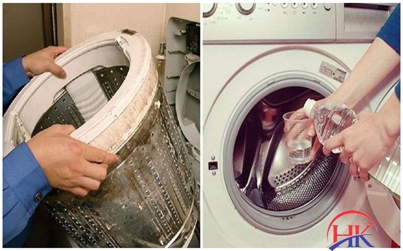 vệ sinh máy giặt bằng giấm