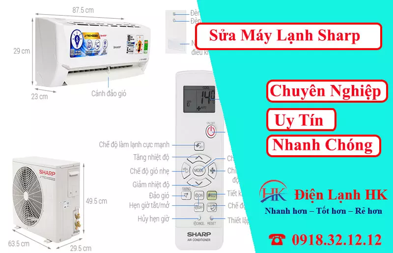 Dịch Vụ Sửa Máy Lạnh Sharp Nhanh Chóng - Gọi Ngay Kẻo Lỡ! Sửa máy lạnh Sharp
