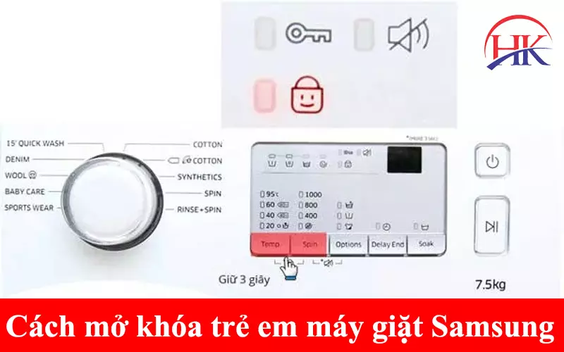 Cách Mở Khóa Trẻ Em Máy Giặt Samsung Cho Người Mới! Tìm Hiểu Ngay! Cách mở khóa trẻ em máy giặt Samsung