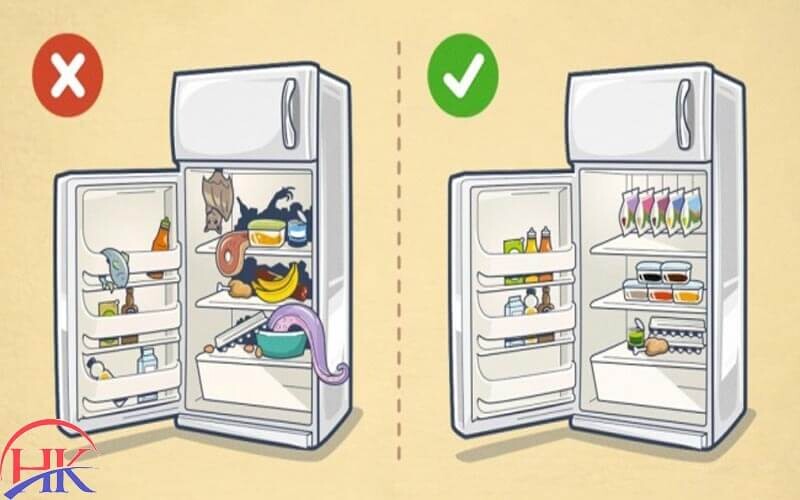 Lợi ích khi sắp xếp tủ lạnh đúng cách