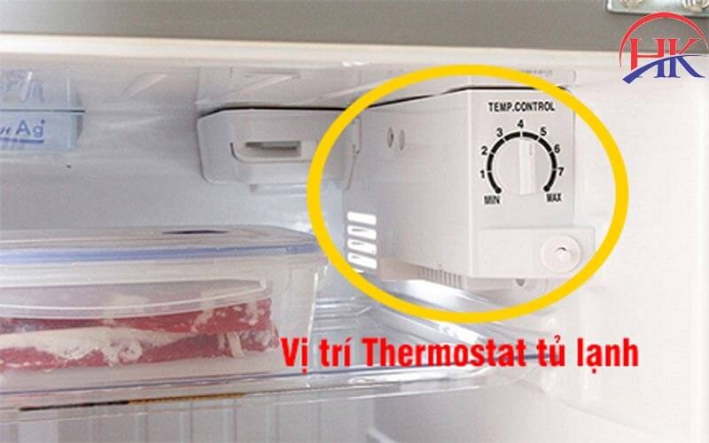 Vị trí của thermostat tủ lạnh