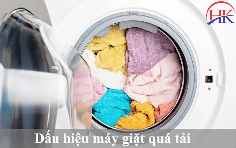 Dấu hiệu máy giặt quá tải