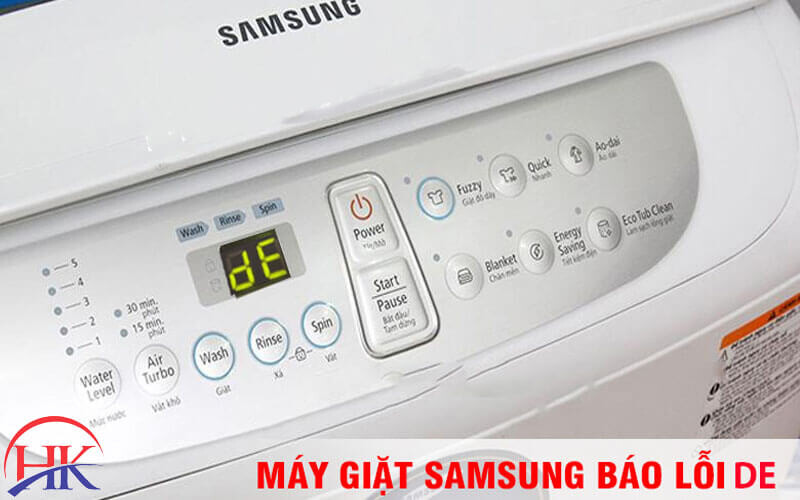 Cách khắc phục lỗi de máy giặt Samsung