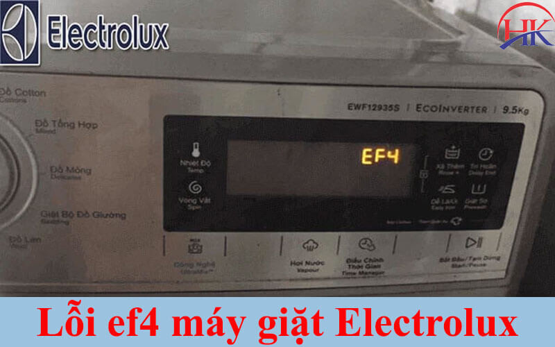 Lỗi ef4 máy giặt Electrolux 
