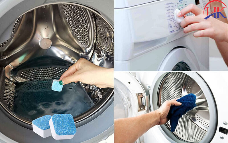 Hướng dẫn cách sử dụng bột tẩy máy giặt cửa ngang
