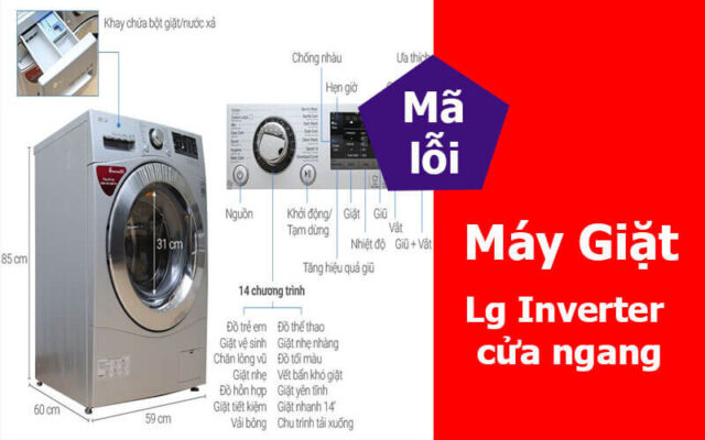 Mã lỗi máy giặt Lg Inverter cửa ngang