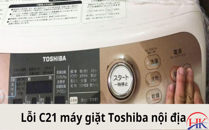 Lỗi C21 trên máy giặt Toshiba