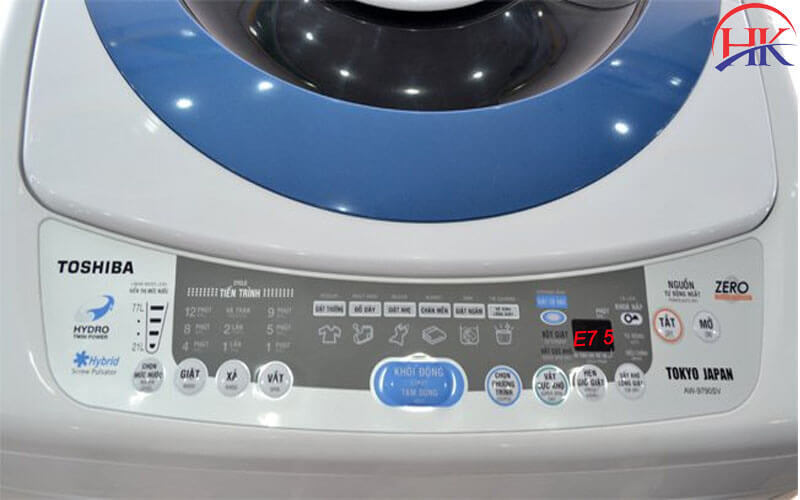 Cách khắc phục máy giặt Toshiba báo lỗi E7 5 tại nhà