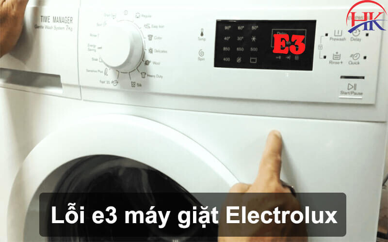 Lỗi e3 máy giặt Electrolux