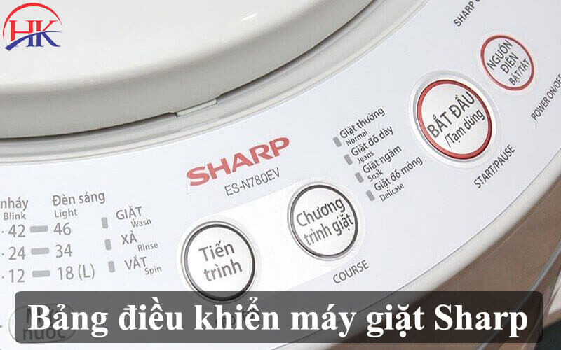 Các bước giặt đồ thông dụng ở máy giặt Sharp