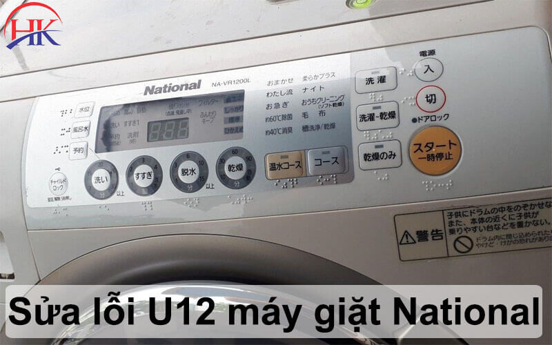 Sửa lỗi U12 máy giặt National