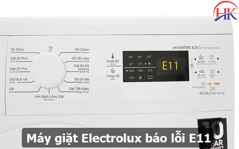 Máy Giặt Electrolux Báo Lỗi E11
