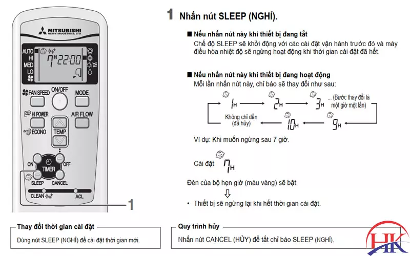 Hướng Dẫn Cách Dùng Remote Máy Lạnh Mitsubishi Từ A-Z Cho Người Mới Chỉnh Giờ Remote Máy Lạnh Mitsubishi