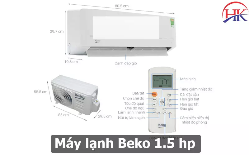 Top 10 Máy Lạnh 1.5 HP Phù Hợp Với Đáng Mua Nhất Hiện Nay? Xem Ngay! Máy lạnh 1.5 hp - Máy lạnh Beko 1.5 hp