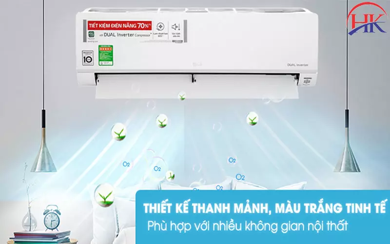 Nên Mua Máy Lạnh Inverter Hãng Nào Tốt Nhất Hiện Nay? Xem Ngay! Máy lạnh LG với thiết kế tinh tế