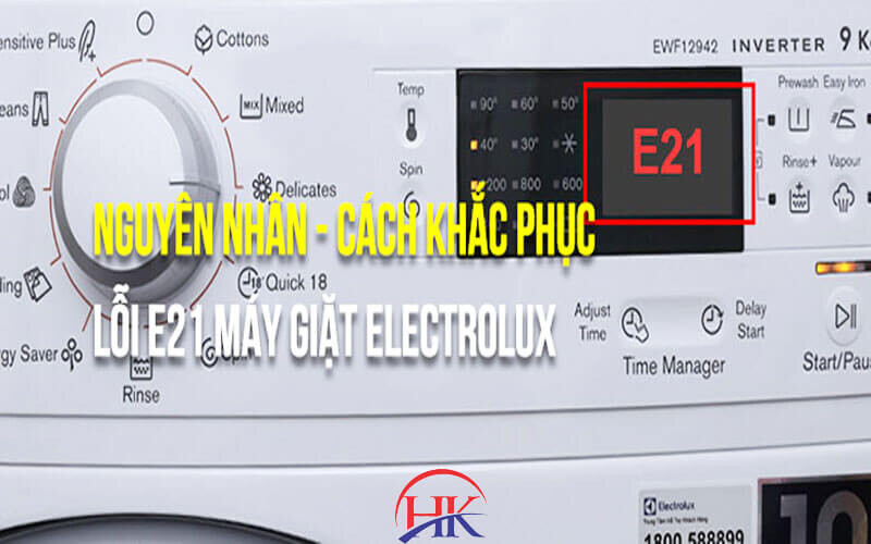 Nguyên Nhân Máy Giặt Electrolux Báo Lỗi E21