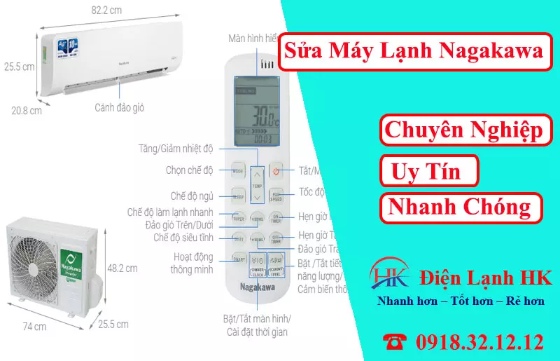 Sửa Máy Lạnh Nagakawa: Cam Kết Sửa Chữa Triệt Để 100% Mọi Lỗi! Sửa máy lạnh Nagakawa