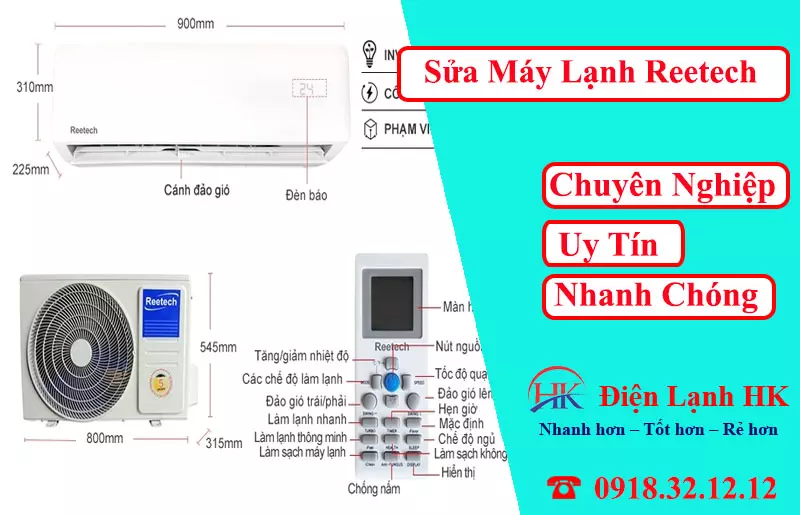 Dịch Vụ Sửa Máy Lạnh Reetech: Đội Ngũ Thợ Giỏi, Kinh Nghiệm Cao! Sửa máy lạnh Reetech