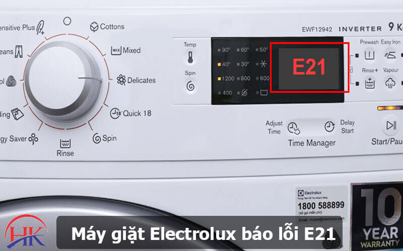 Máy Giặt Electrolux Báo Lỗi E21