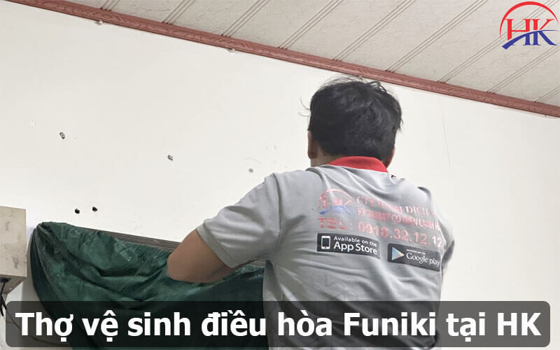 Thợ vệ sinh điều hòa Funiki tại Điện Lạnh HK