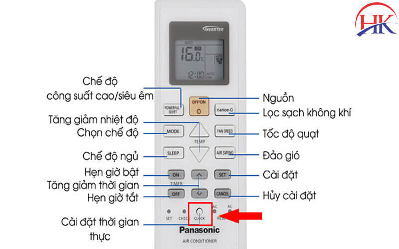 Cách tắt đèn timer trên máy lạnh Panasonic