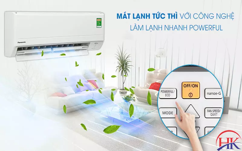 Dùng Chế Độ Powerful Máy Lạnh Panasonic Có Làm Giảm Tuổi Thọ Máy? Chế độ Powerful của máy lạnh Panasonic là gì