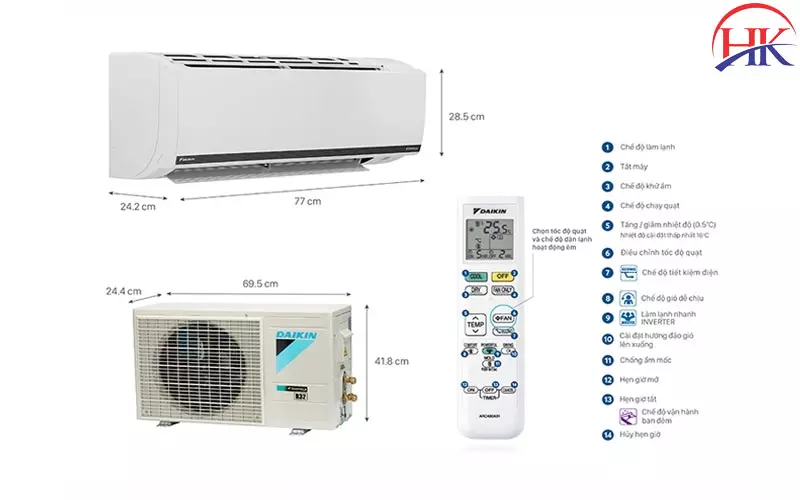 Top 6 Máy Lạnh Daikin 1Hp Inverter Tốt Nhất Hiện Nay! Xem Ngay Máy Lạnh Daikin Inverter1 Hp Ftkb25wmvmrrkb25wmvmv
