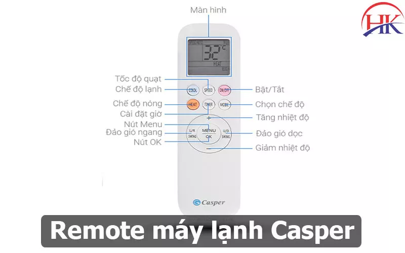 Bí Quyết Dùng Remote Máy Lạnh Casper Mát Nhanh Không Tốn Điện Remote Máy Lạnh Casper