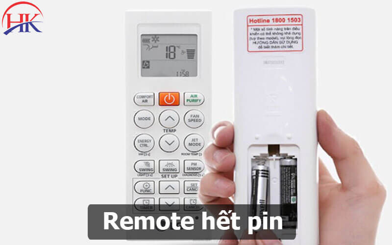 Remote Hết Pin