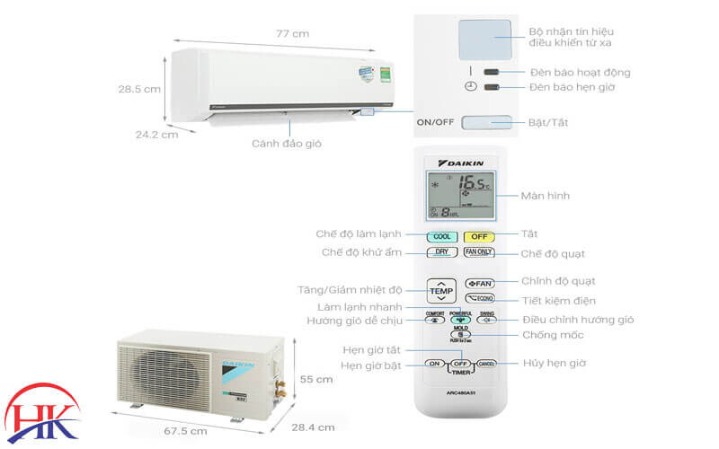 Máy Lạnh Daikin Inverter 1.5 Hp Ftkb35wmvmv
