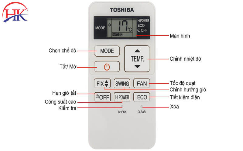 Các chế độ máy lạnh Toshiba