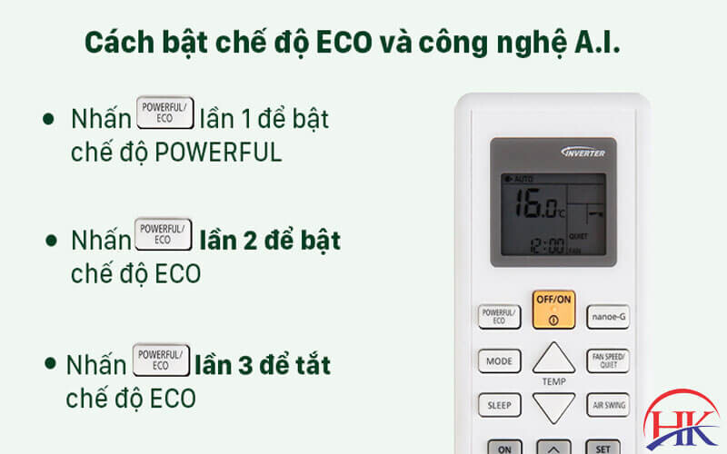 Chế độ Eco máy lạnh Panasonic