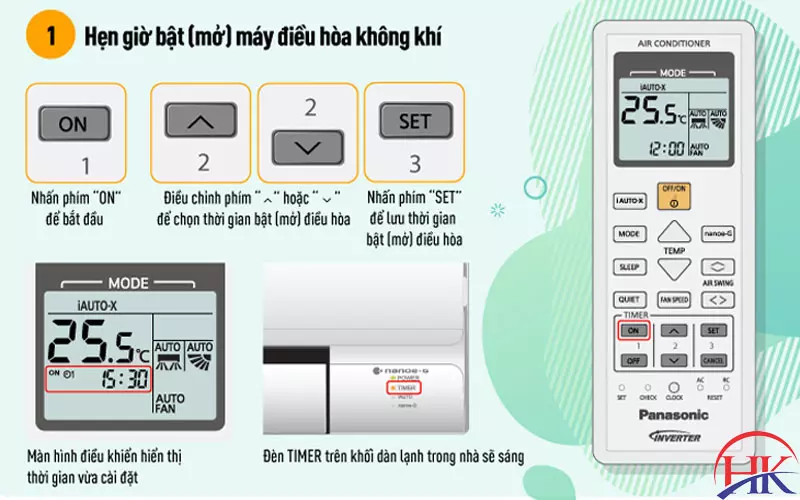 Cách Hẹn Giờ Máy Lạnh Panasonic Cần Chỉnh Đồng Hồ Trước Không? Cách hẹn giờ điều hòa Panasonic