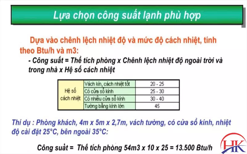 Hướng Dẫn Cách Tính Công Suất Máy Lạnh Theo M3 Tiết Kiệm Điện Nhất Công thức tính công suất máy lạnh theo thể tích phòng