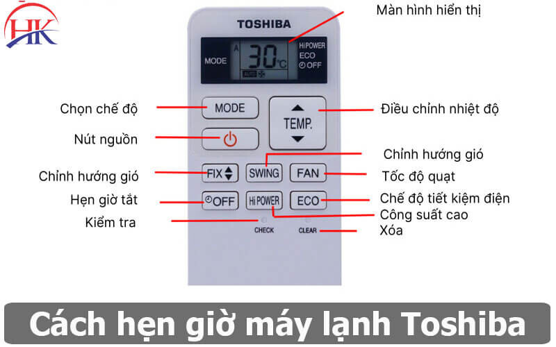 Cách Hẹn Giờ Máy Lạnh Toshiba