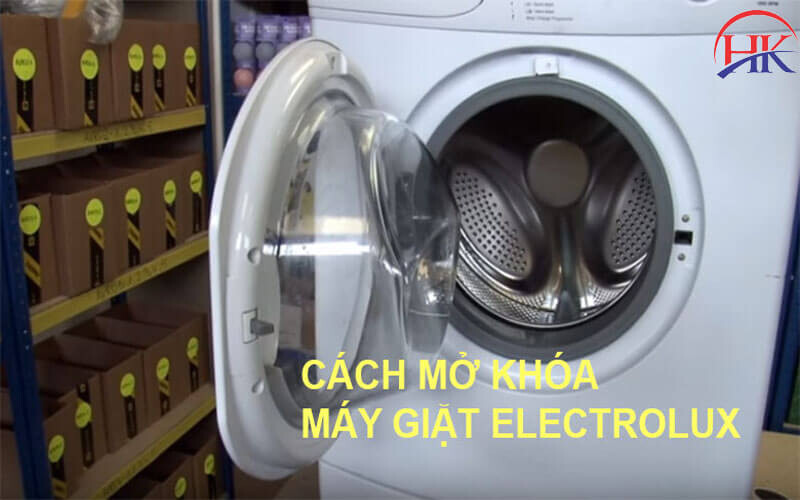 Cách mở khóa máy giặt Electrolux