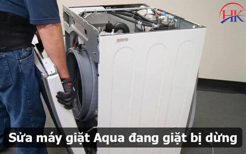 Sửa máy giặt Aqua đang giặt bị dừng