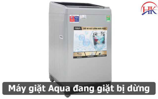 Máy Giặt Aqua đang Giặt Bị Dừng